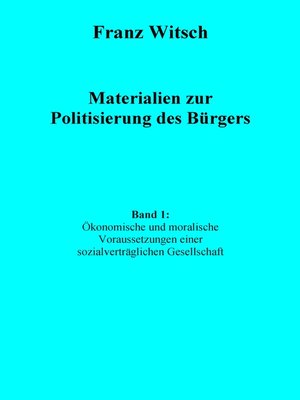 cover image of Materialien zur Politisierung des Bürgers, Band 1